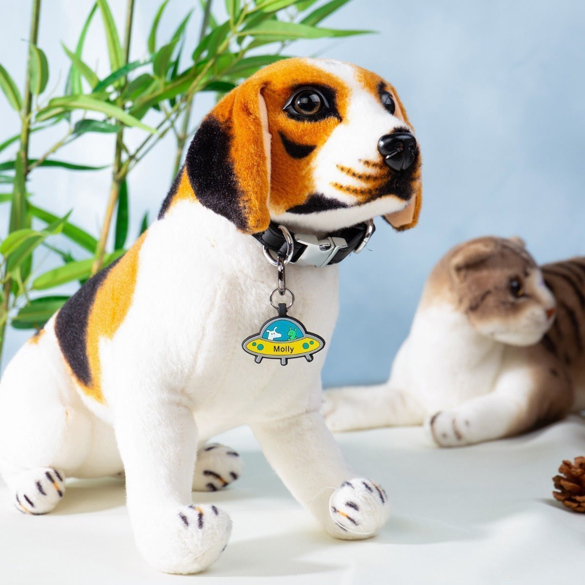 Personalised Silicone Dog ID Tag - UFO - pet id tag Personalisr Au