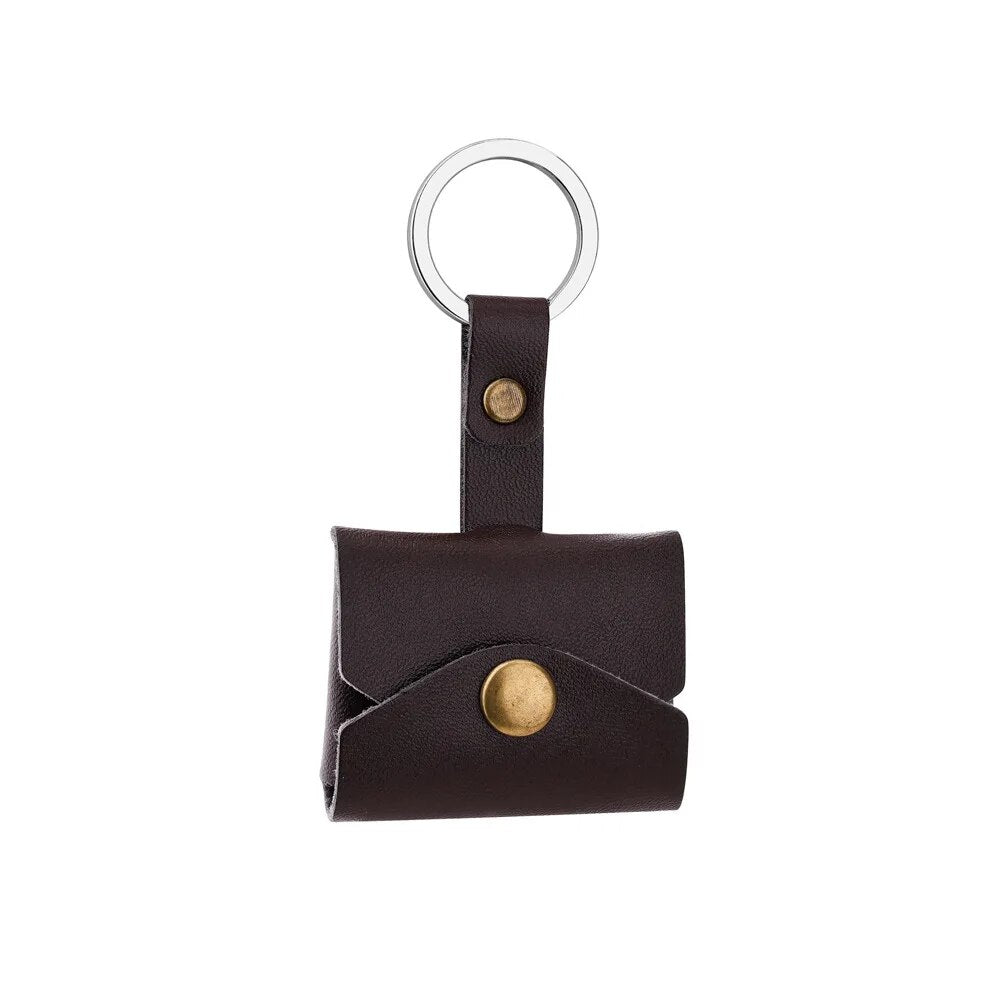 Personalised Snap Button Leather Keychain