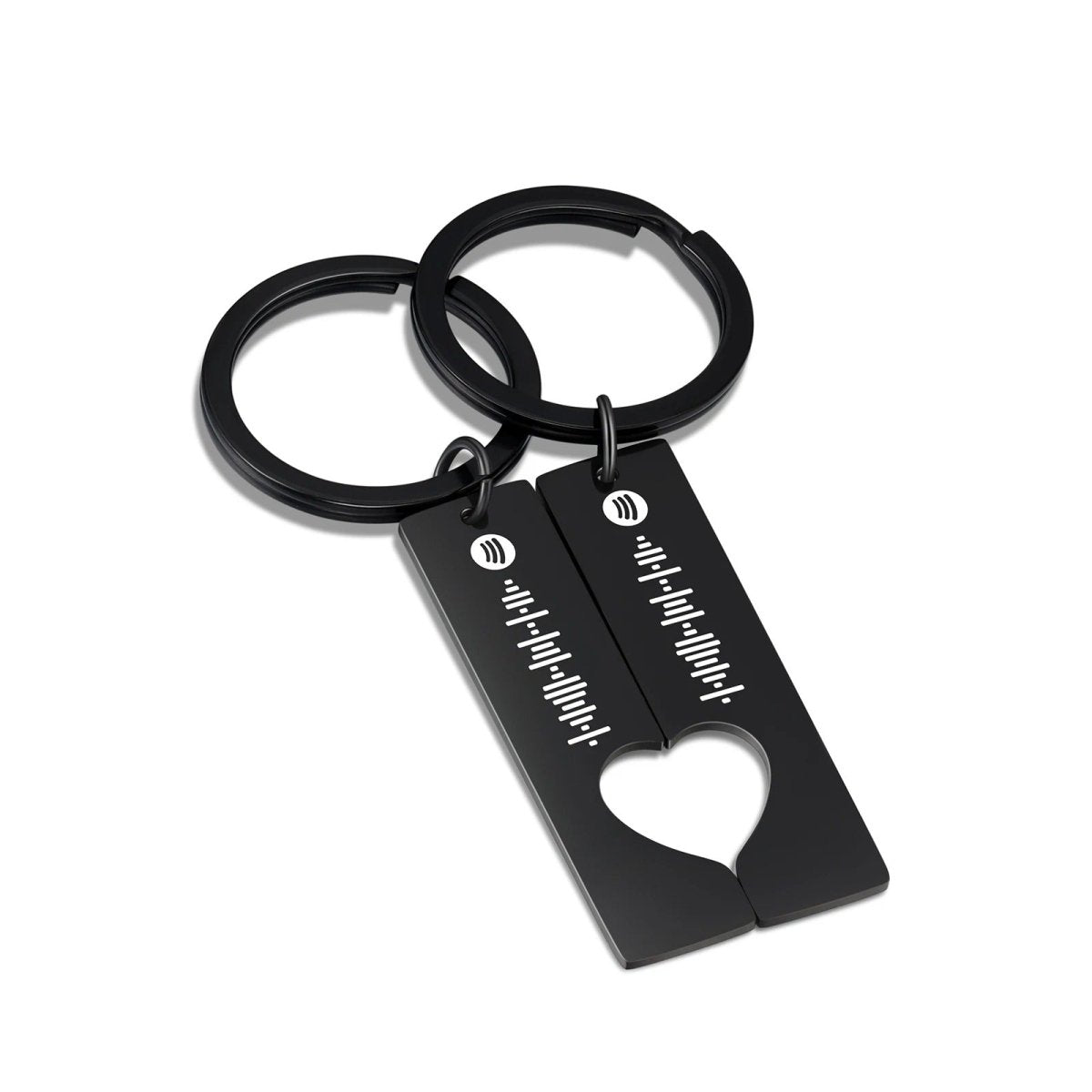 Personalised Spotify Code Keyring for Couples