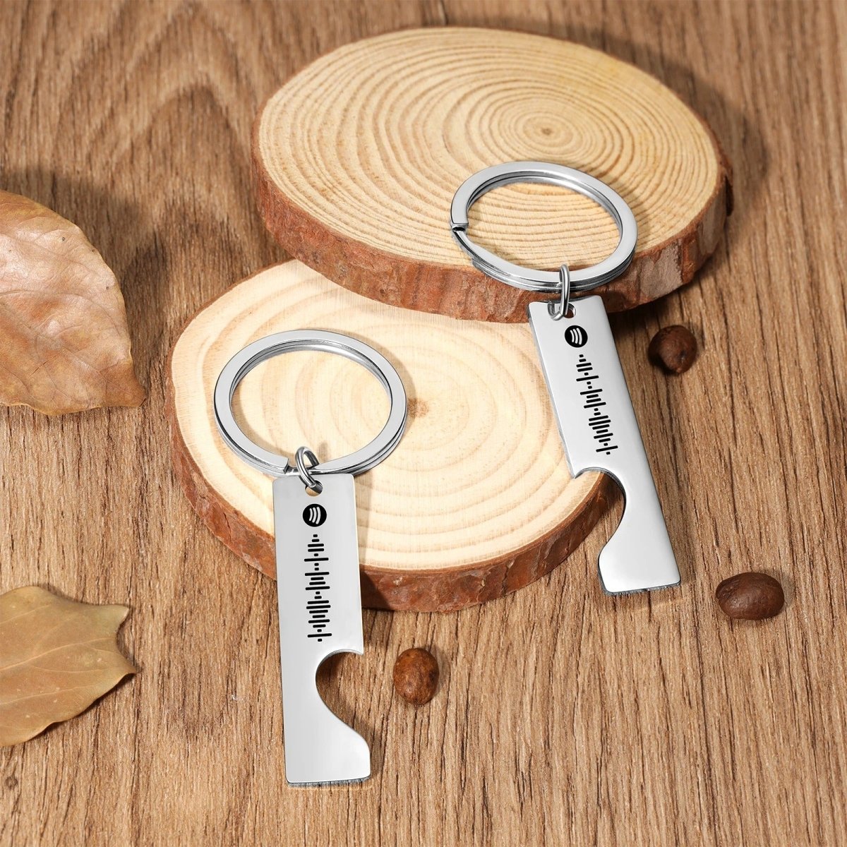 Personalised Spotify Code Keyring for Couples - Personalisr Au
