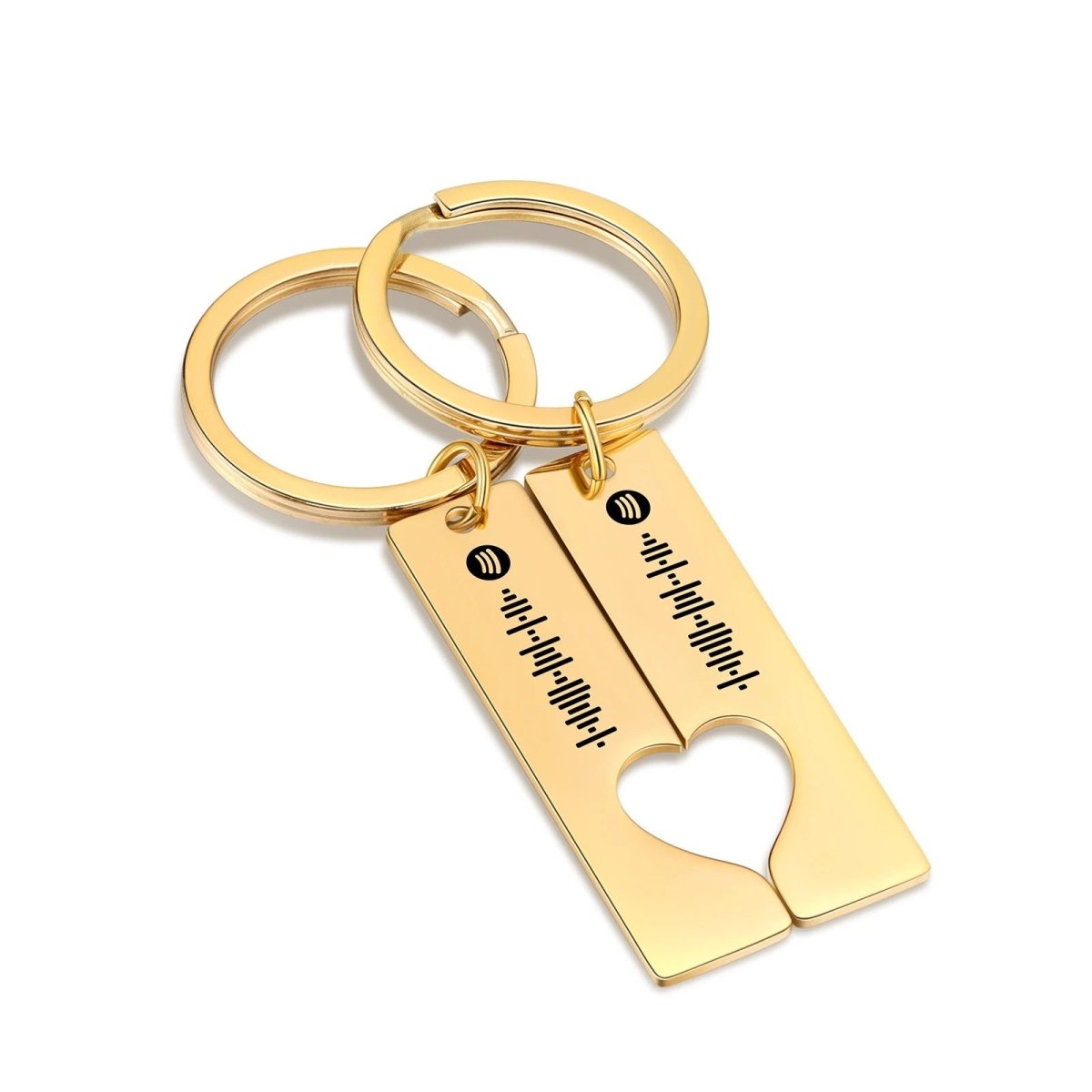 Personalised Spotify Code Keyrings for Couples
