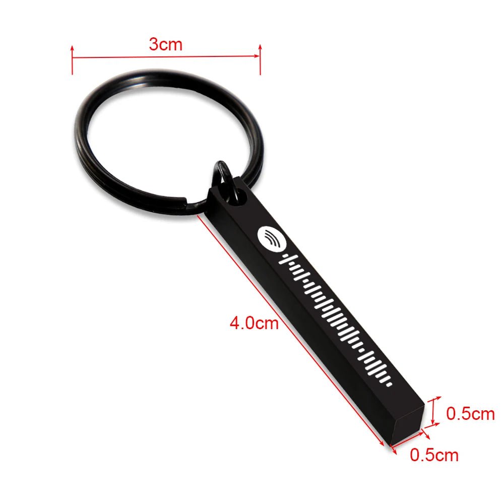Personalised Spotify Code Key Chain - keychain Personalisr Au