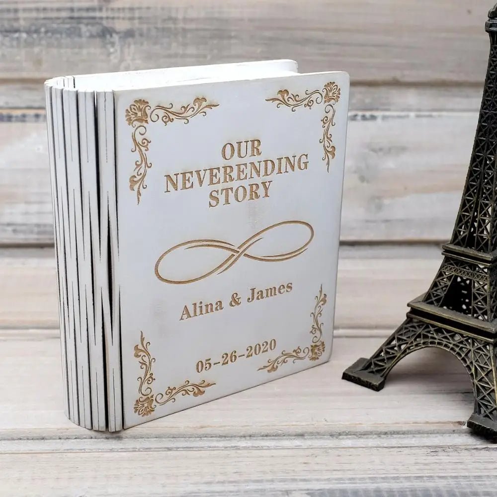 Personalised Wedding Book Ring BoxRing Box