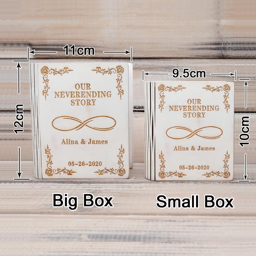 Personalised Wedding Book Ring Box - Ring Box Personalisr Au