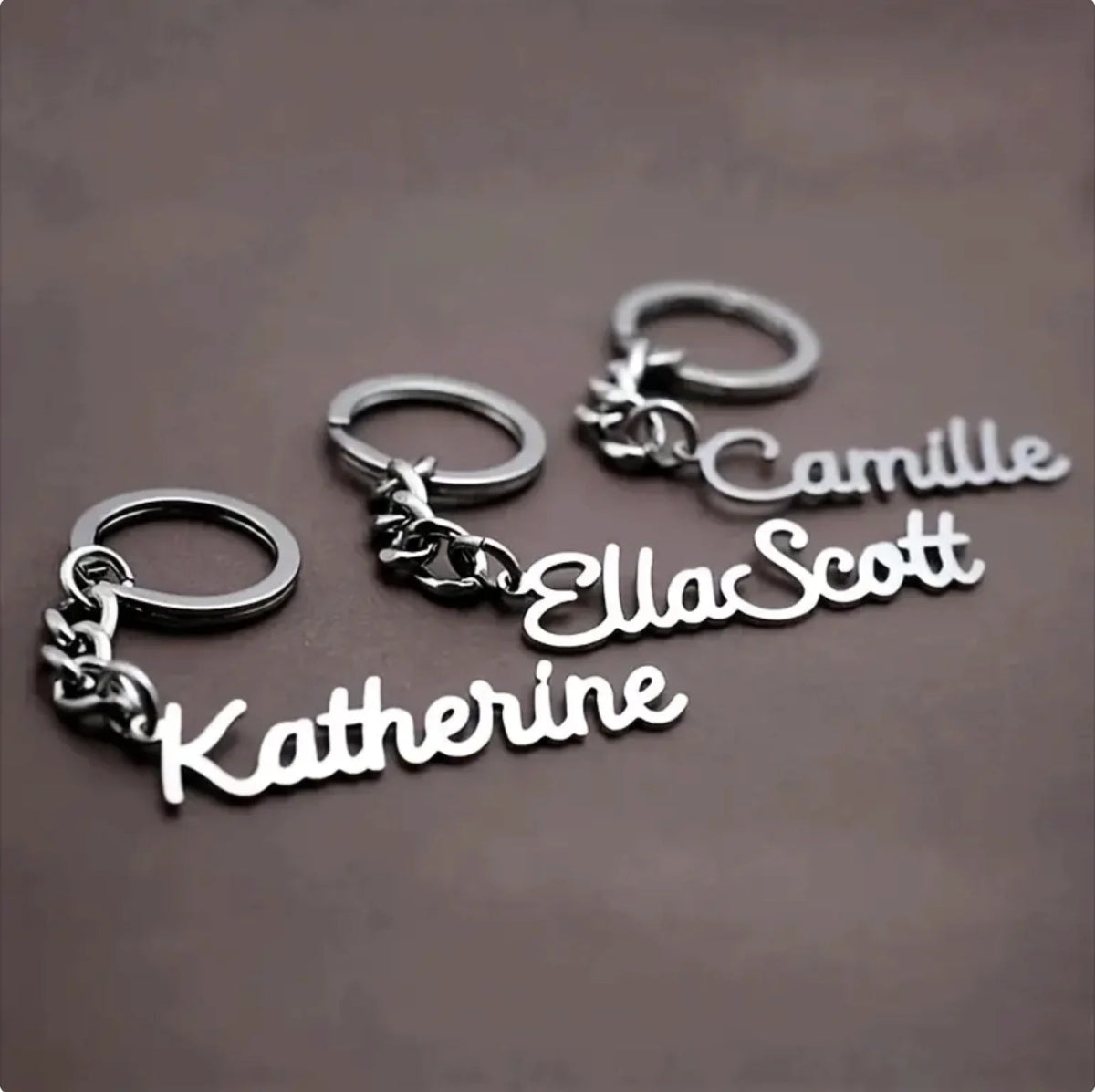 Personalized Keychain with Name – Custom Stainless Steel Keyring