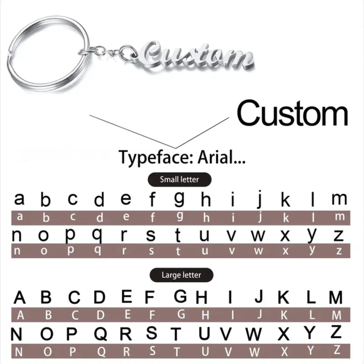 Personalized Keychain with Name – Custom Stainless Steel Keyring
