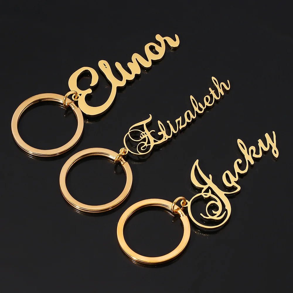 Personalized Keychain with Name – Custom Stainless Steel Keyring - Key Chains Personalisr Au