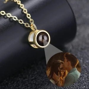 Photo Projection 925 Circle Pendant Necklace - ,Photo Necklaces Personalisr Au
