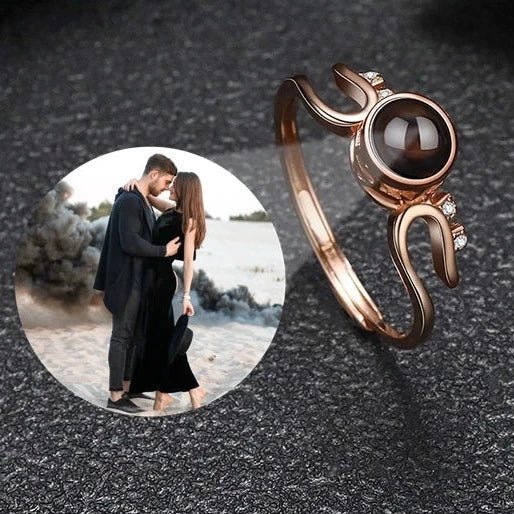 Photo Projection 925 Sterling Silver Ring - Personalisr Au