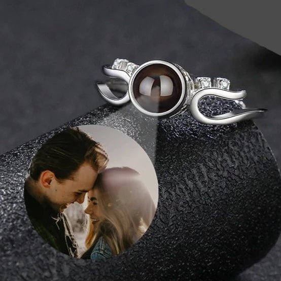 Photo Projection 925 Sterling Silver Ring