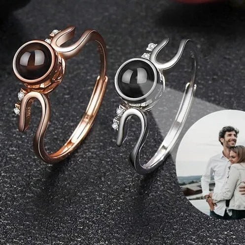 Photo Projection 925 Sterling Silver Ring - Personalisr Au