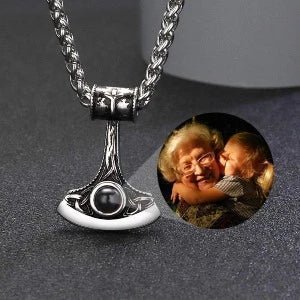 Photo Projection Celtic Amulet Necklaces,Photo Necklaces