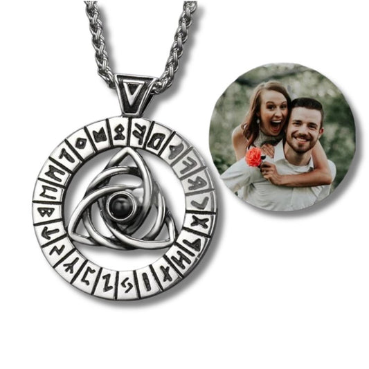 Photo Projection Celtic Amulet Necklaces - ,Photo Necklaces Personalisr Au