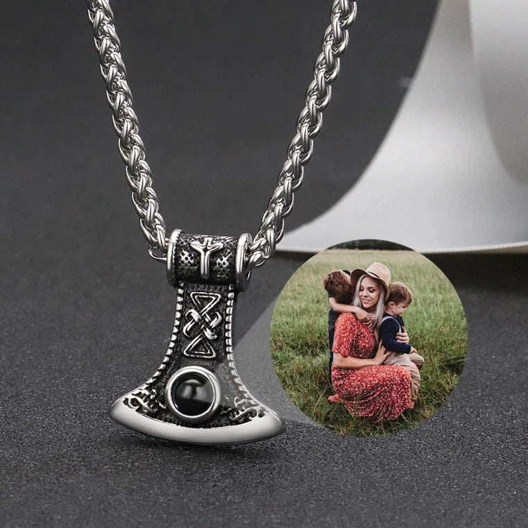 Photo Projection Celtic Amulet Necklaces,Photo Necklaces