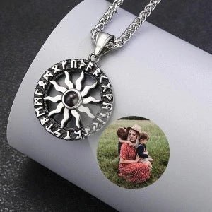 Photo Projection Celtic Amulet Necklaces,Photo Necklaces