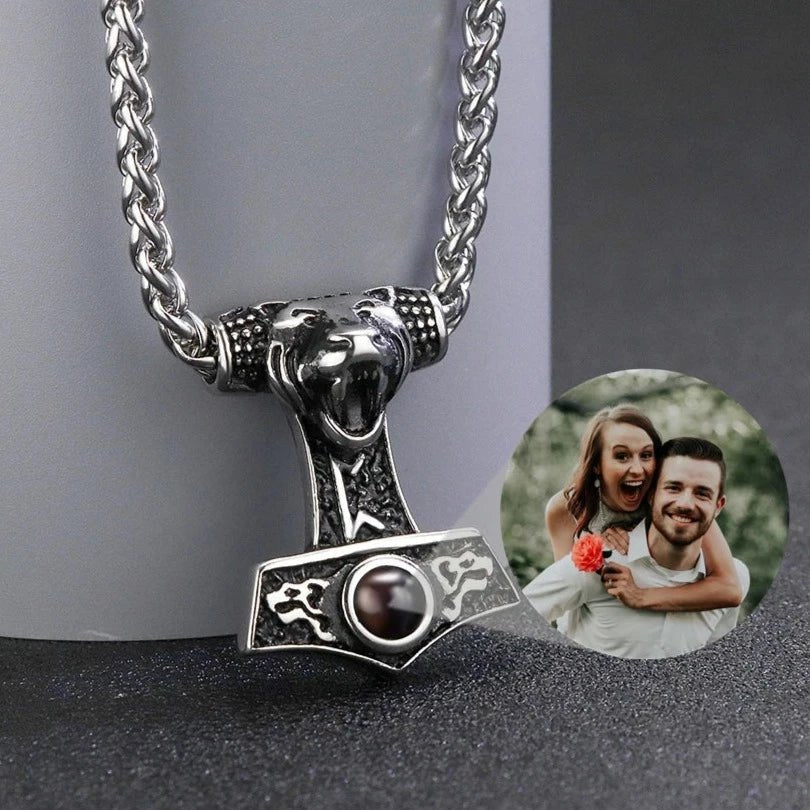 Photo Projection Celtic Amulet Necklaces,Photo Necklaces