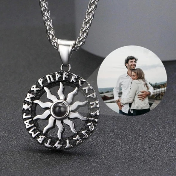 Photo Projection Celtic Amulet Necklaces,Photo Necklaces
