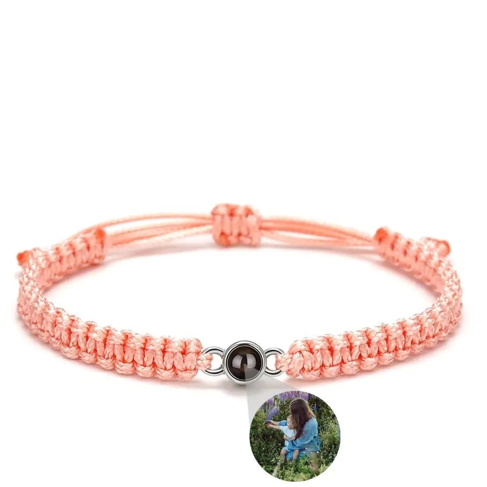 Photo Projection Parachord Weave Bracelet