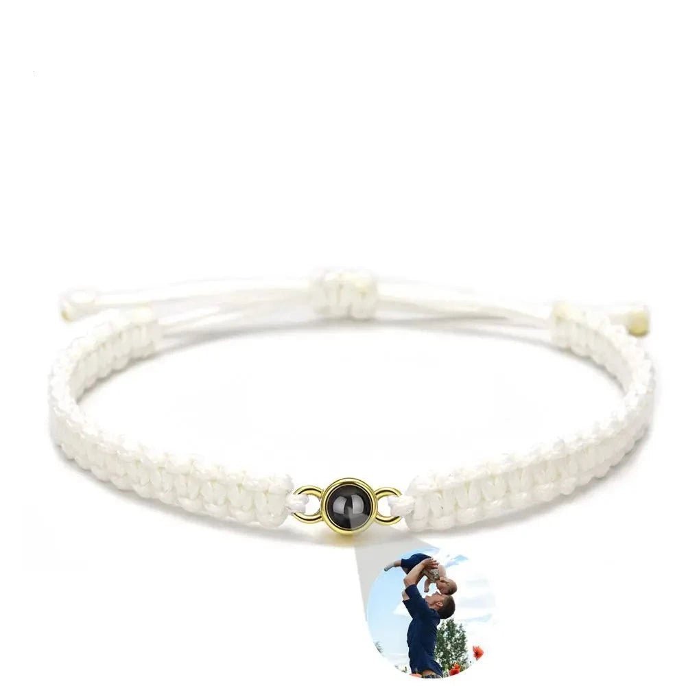 Photo Projection Parachord Weave Bracelet