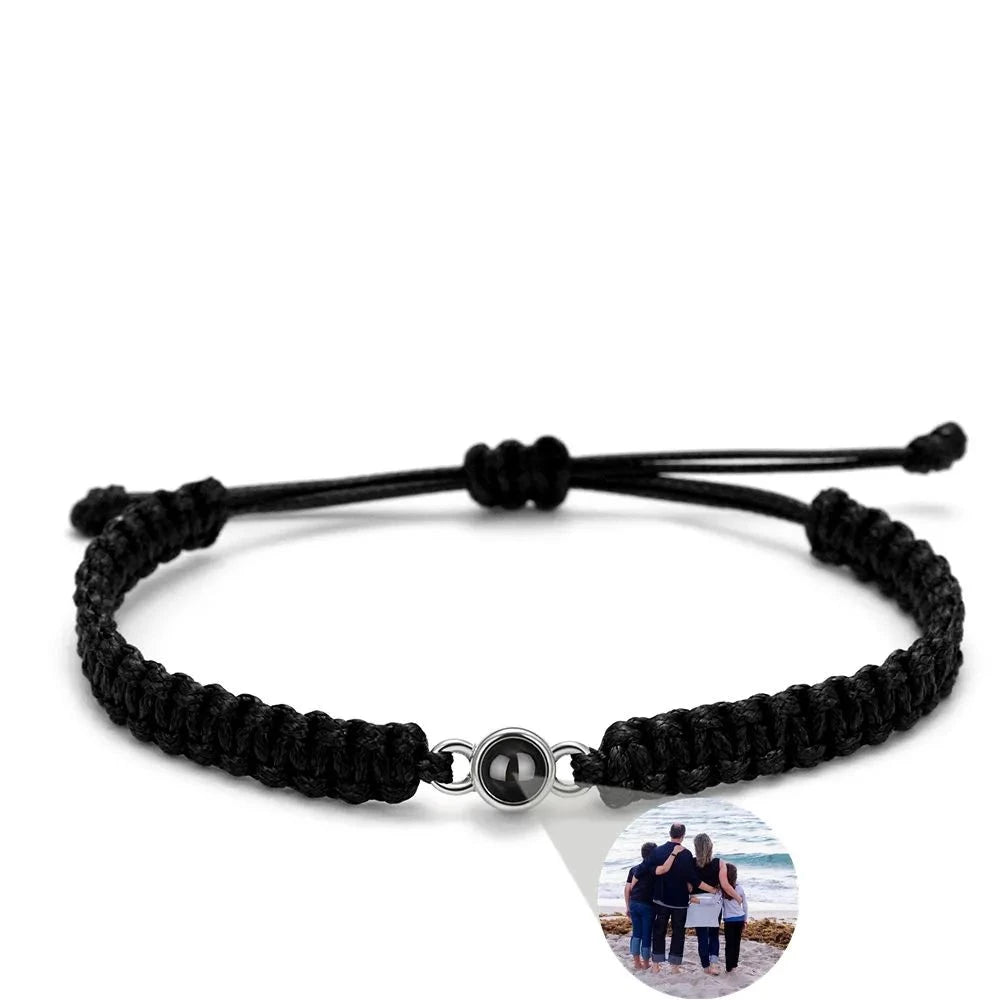 Photo Projection Parachord Weave Bracelet