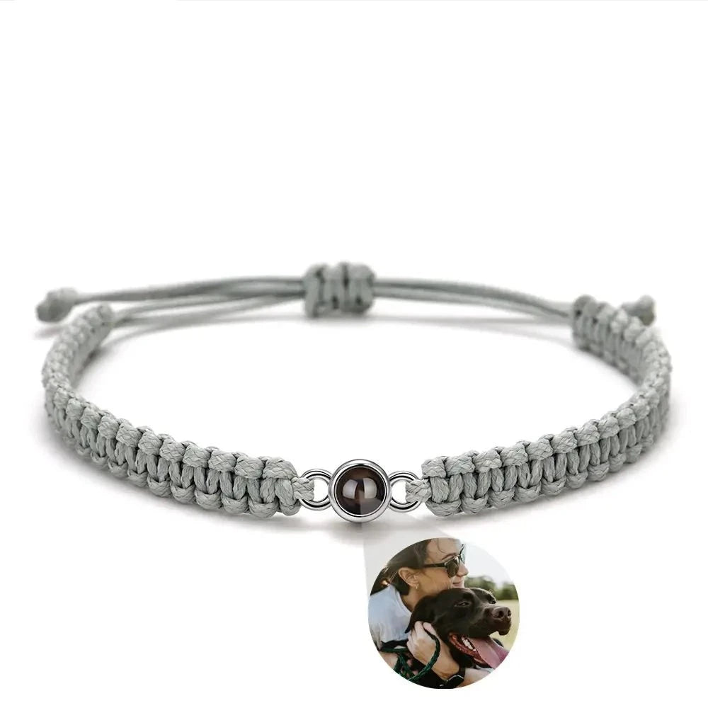 Photo Projection Parachord Weave Bracelet