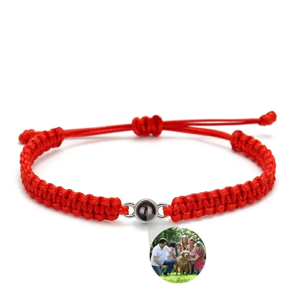Photo Projection Parachord Weave Bracelet