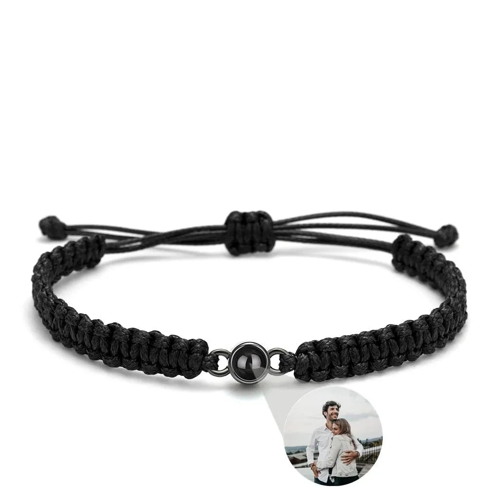Photo Projection Parachord Weave Bracelet