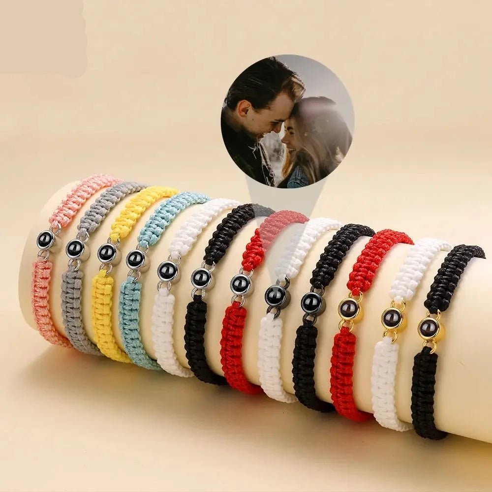 Photo Projection Parachord Weave Bracelet