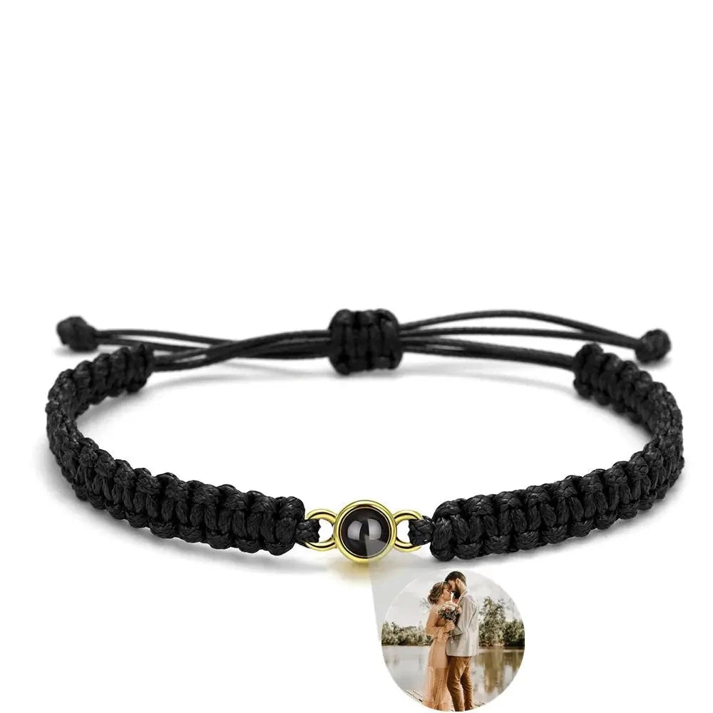 Photo Projection Parachord Weave Bracelet