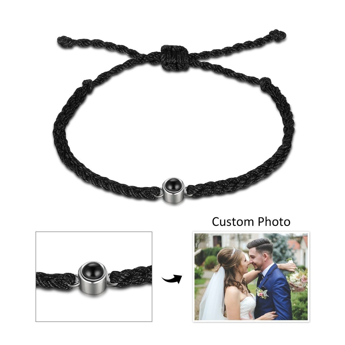 Photo Projection Woven Rope Bracelet2022 - 10,Photo Bracelets