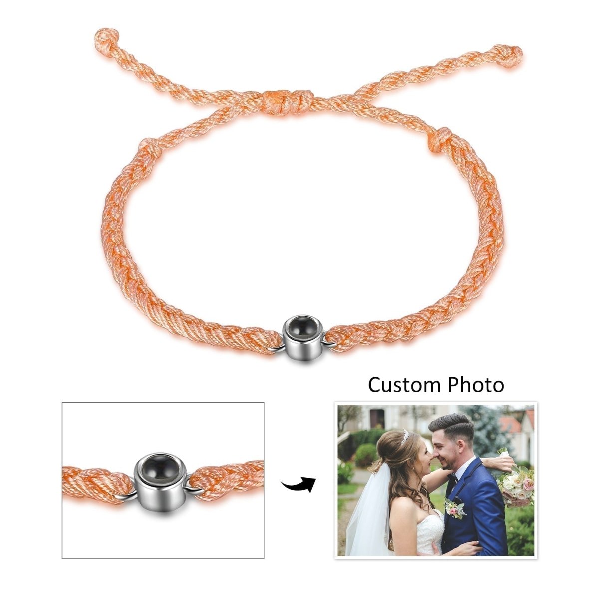 Photo Projection Woven Rope Bracelet2022 - 10,Photo Bracelets