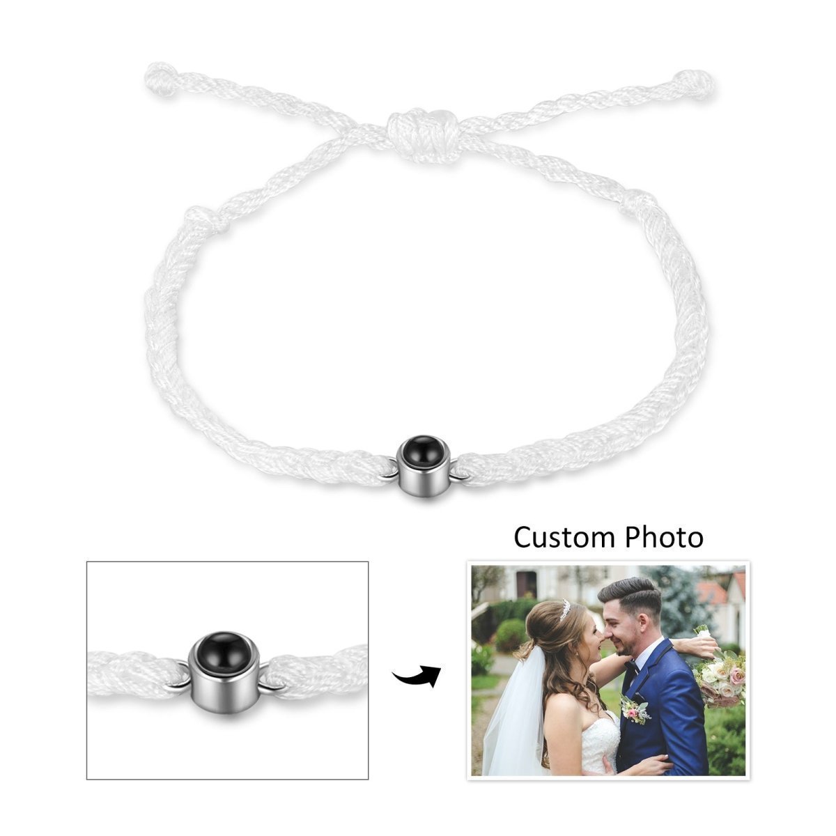 Photo Projection Woven Rope Bracelet2022 - 10,Photo Bracelets