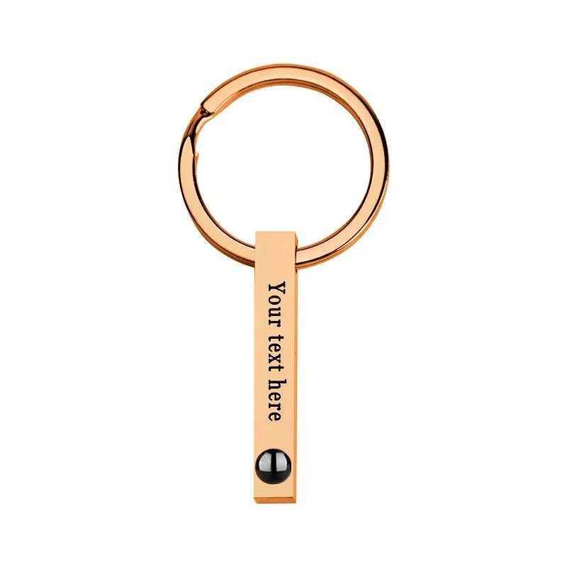 photo projection bar keychain engraved