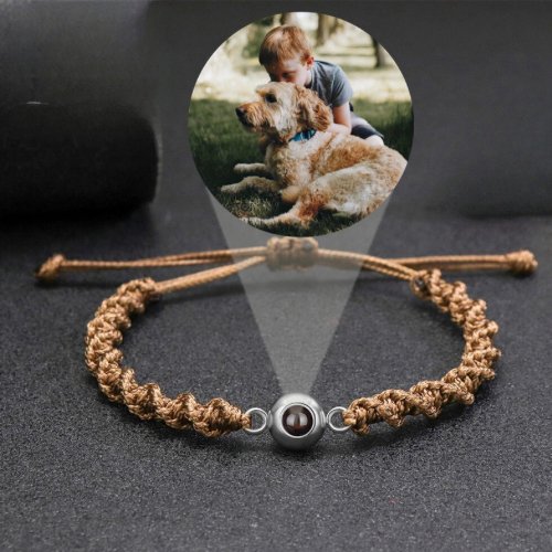 Spiral Rope Photo Projection Braceletsphoto bracelet