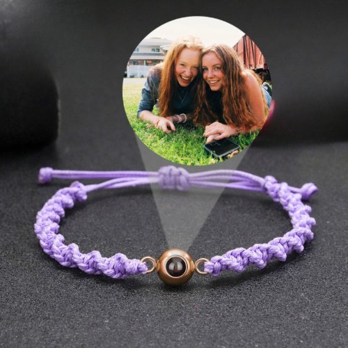Spiral Rope Photo Projection Braceletsphoto bracelet