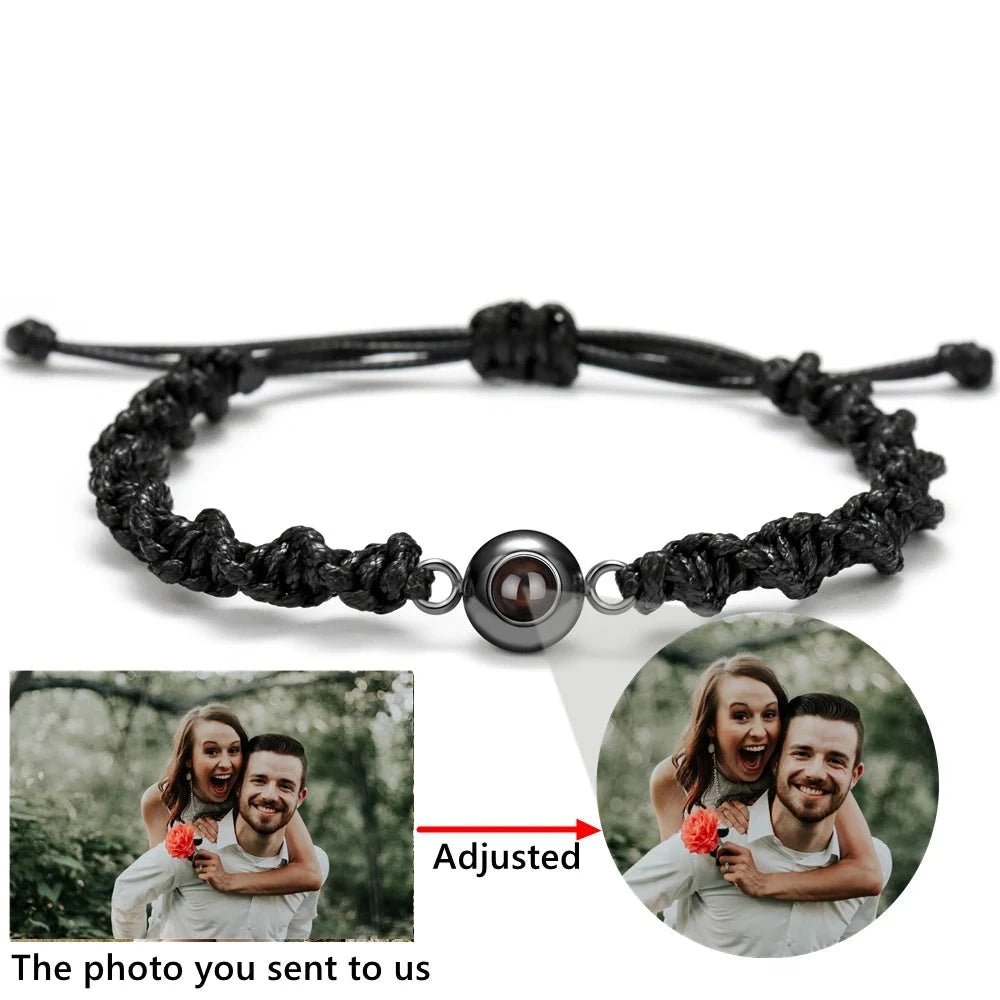 Spiral Rope Photo Projection Braceletsphoto bracelet