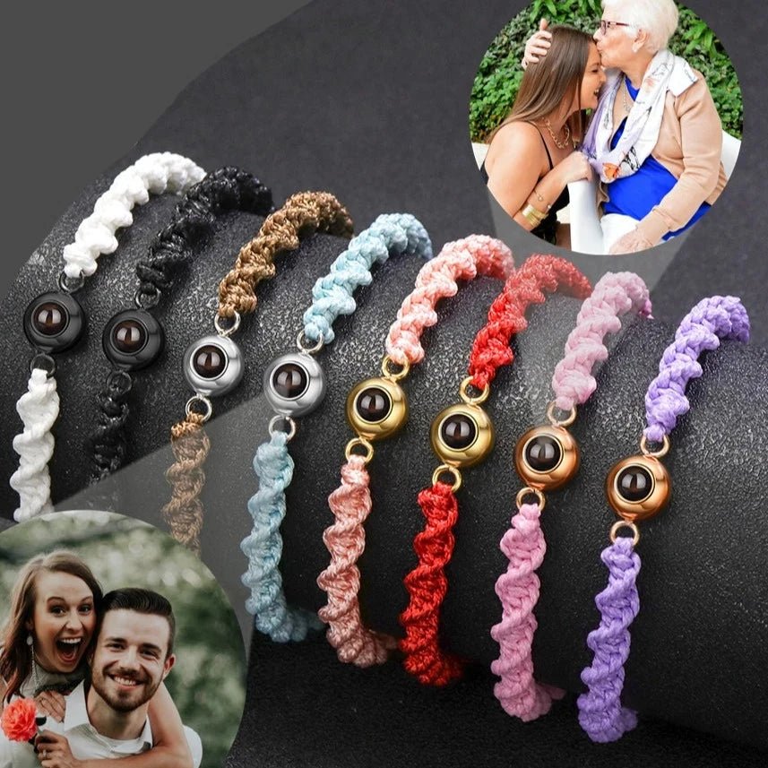 Spiral Rope Photo Projection Braceletsphoto bracelet