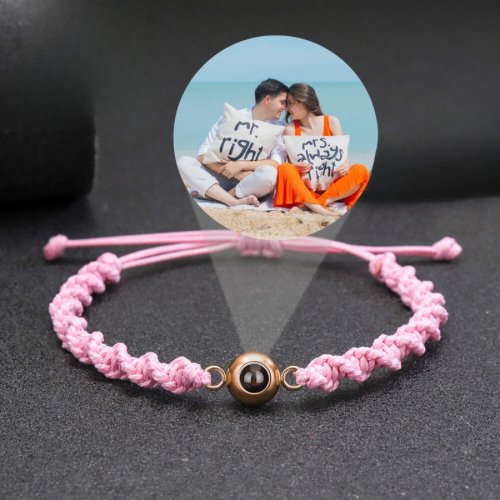 Spiral Rope Photo Projection Braceletsphoto bracelet