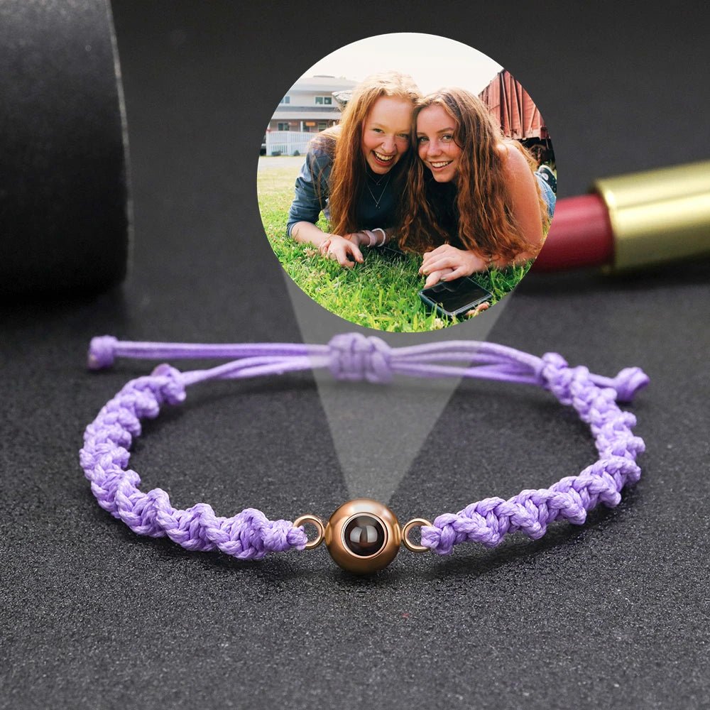 Spiral Rope Photo Projection Braceletsphoto bracelet
