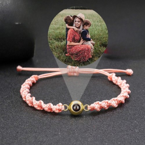 Spiral Rope Photo Projection Braceletsphoto bracelet
