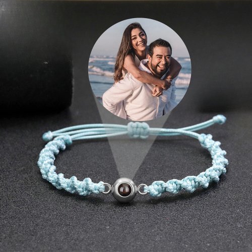 Spiral Rope Photo Projection Braceletsphoto bracelet