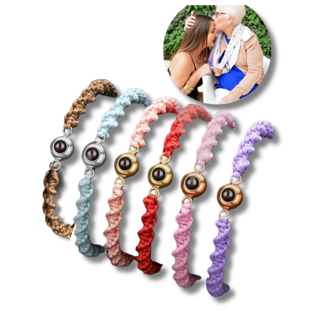 Spiral Rope Photo Projection Braceletsphoto bracelet