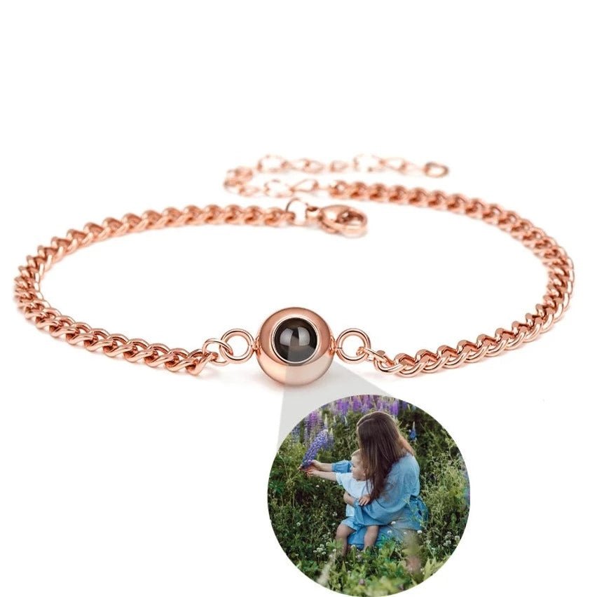 Stainless Steel Chain Photo Projection Bracelets - photo bracelets Personalisr Au