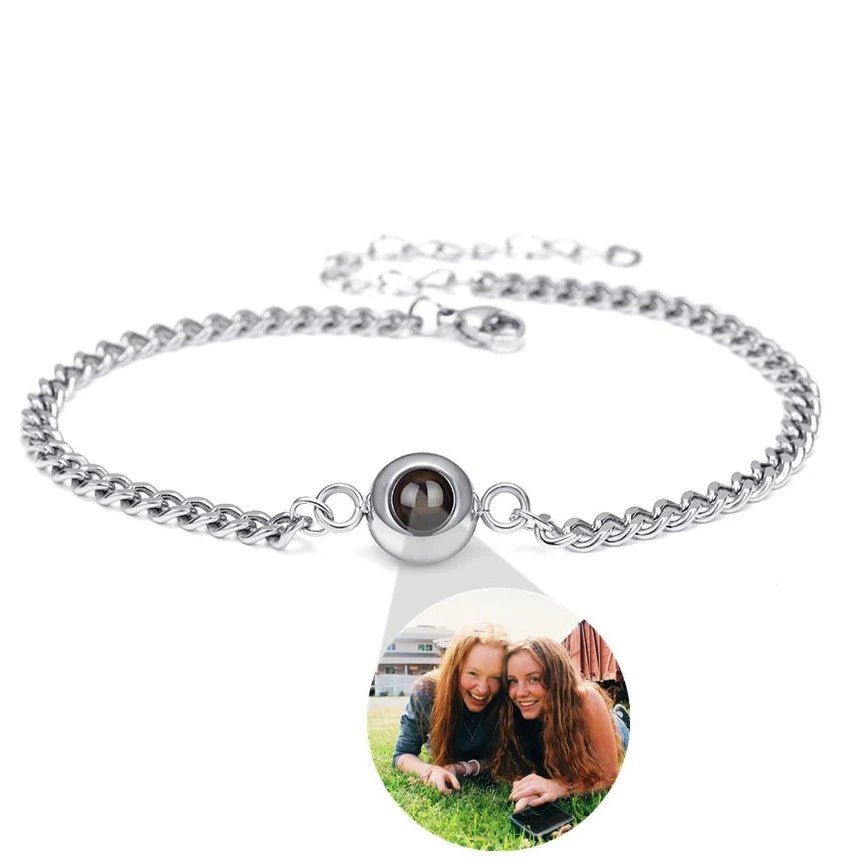 Stainless Steel Chain Photo Projection Bracelets - photo bracelets Personalisr Au