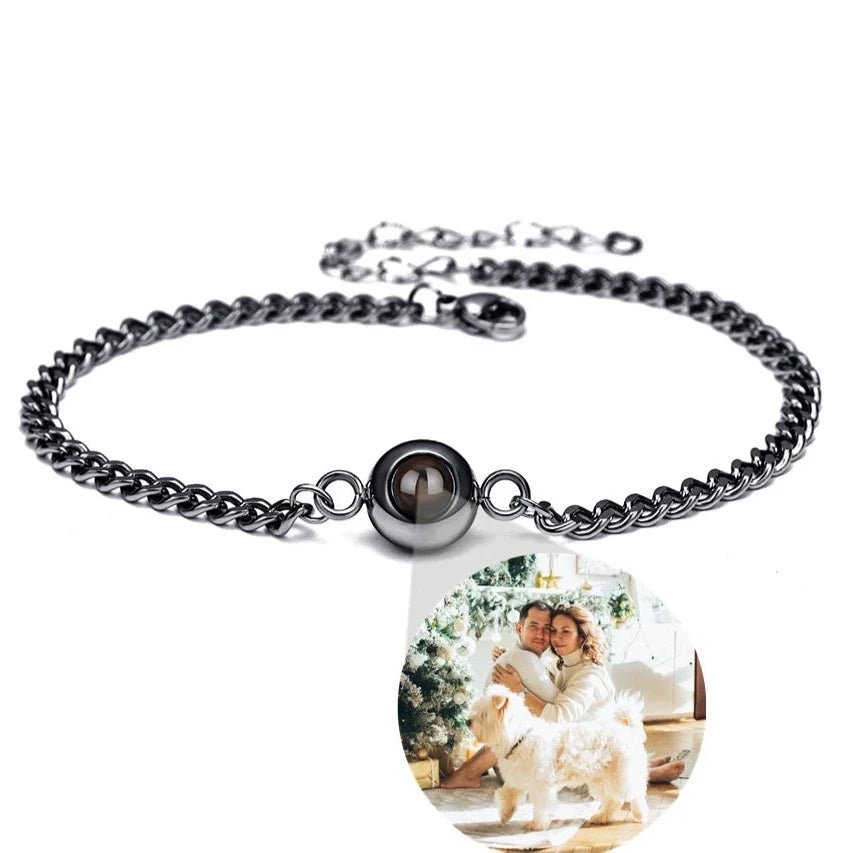 Stainless Steel Chain Photo Projection Bracelets - photo bracelets Personalisr Au