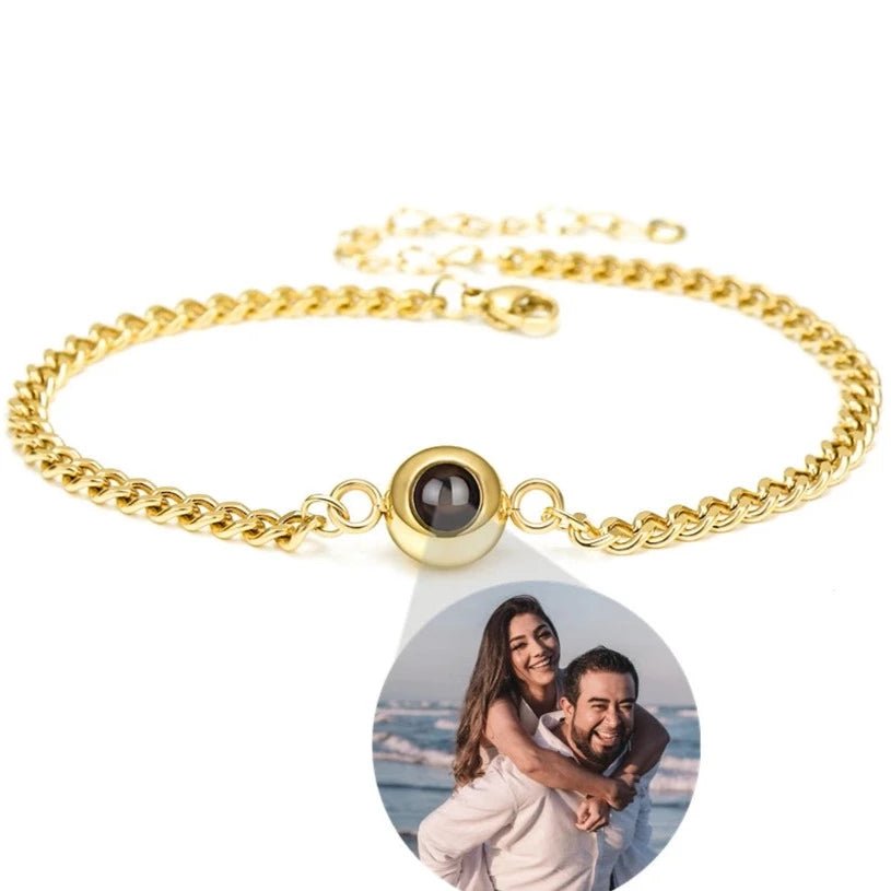 Stainless Steel Chain Photo Projection Braceletsphoto bracelets