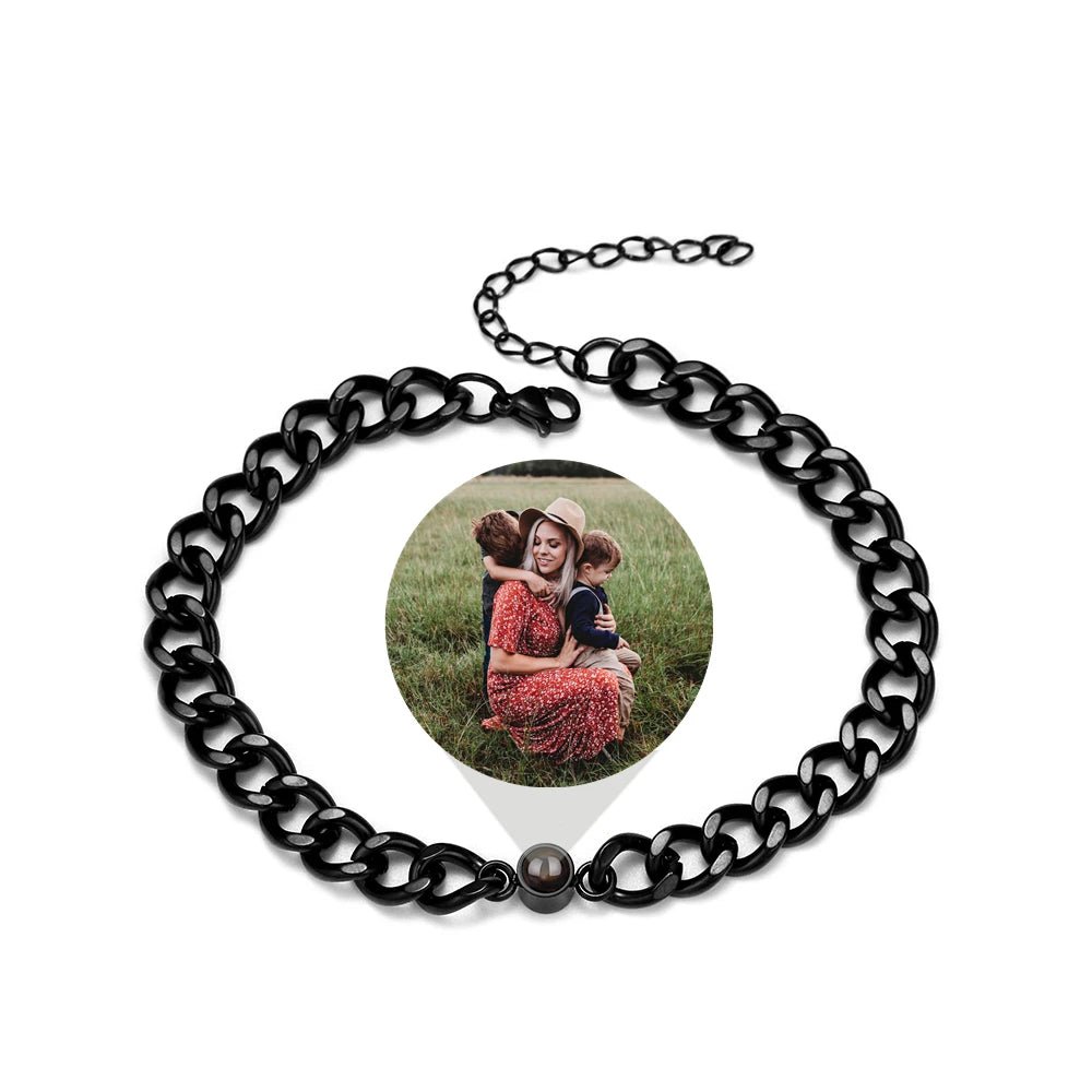 Stainless Steel Chain Photo Projection Bracelets - photo bracelets Personalisr Au