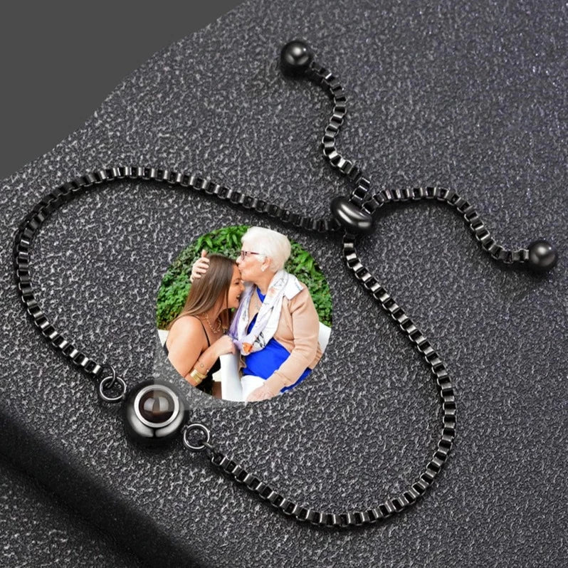 Stainless Steel Chain Photo Projection Braceletsphoto bracelets