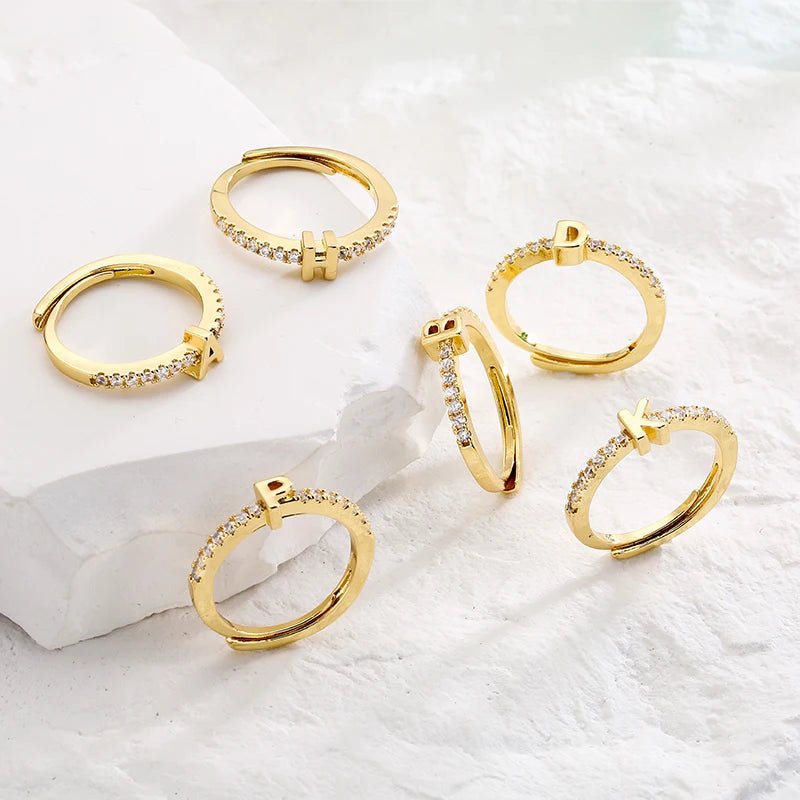 Sterling Silver Letter RingLadies Jewellery