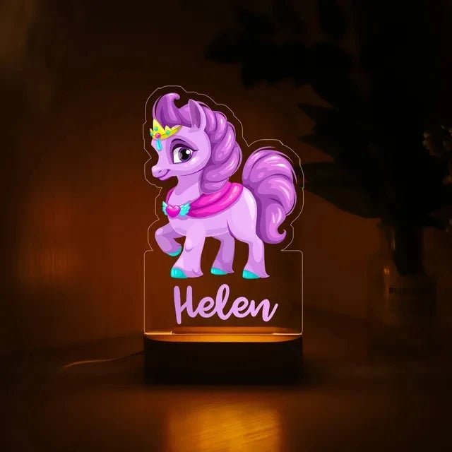 Unicorn Night Lights Personalised with Name - custom night light Personalisr Au